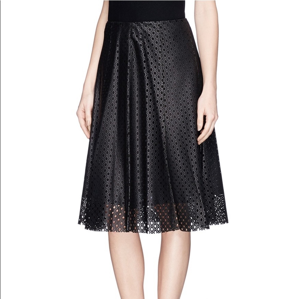 Theory Leather Skirt